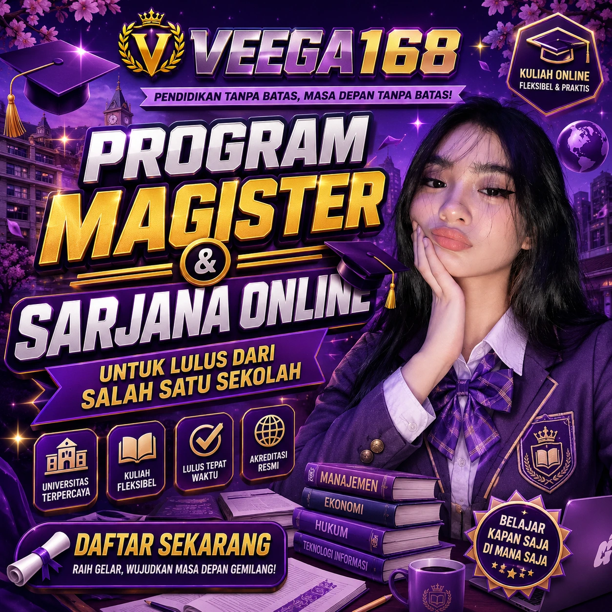VEGA168 % Program Magister & Sarjana Online untuk lulus dari salah satu sekolah